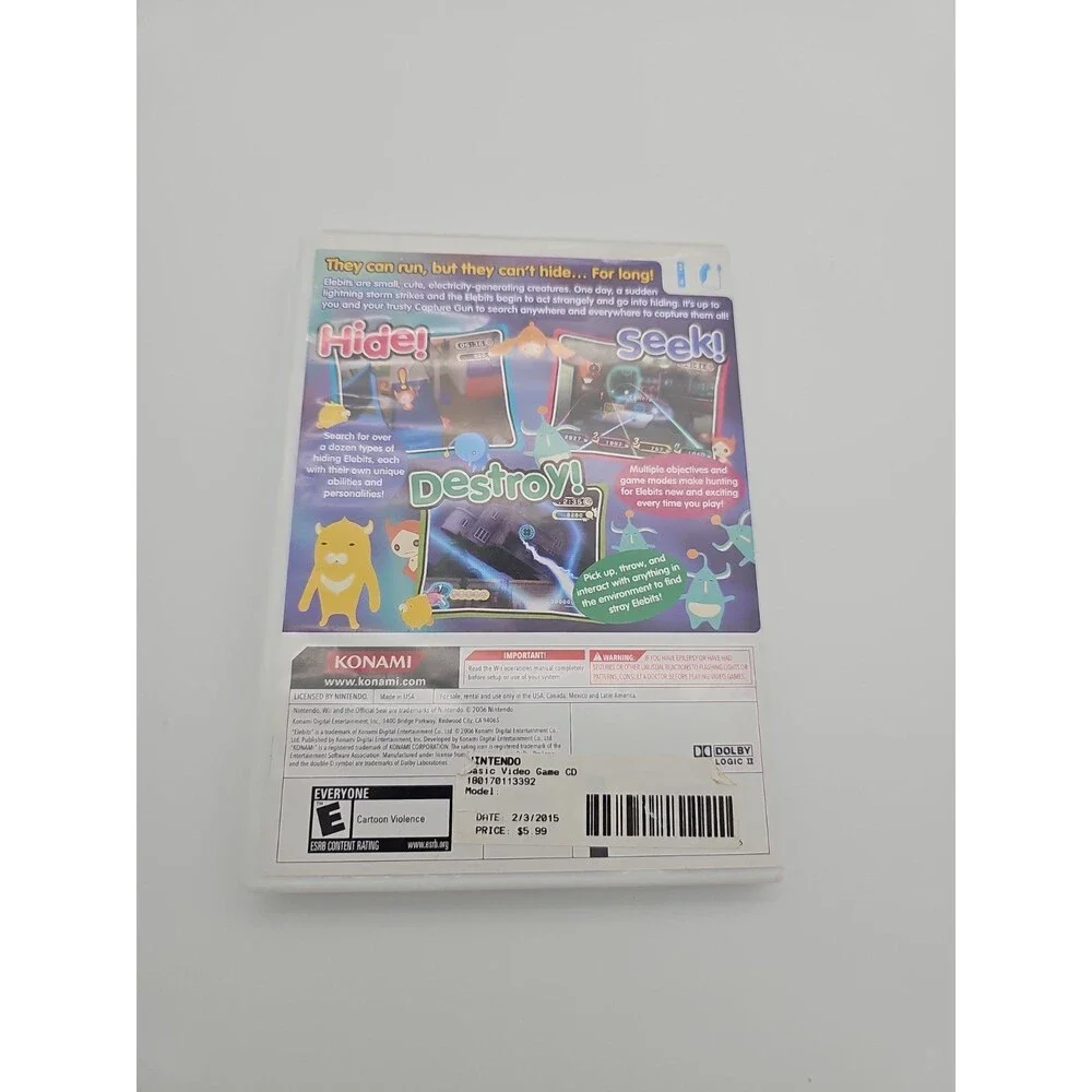 Elebits Nintendo Wii Complete CIB Tested Working Manual Included